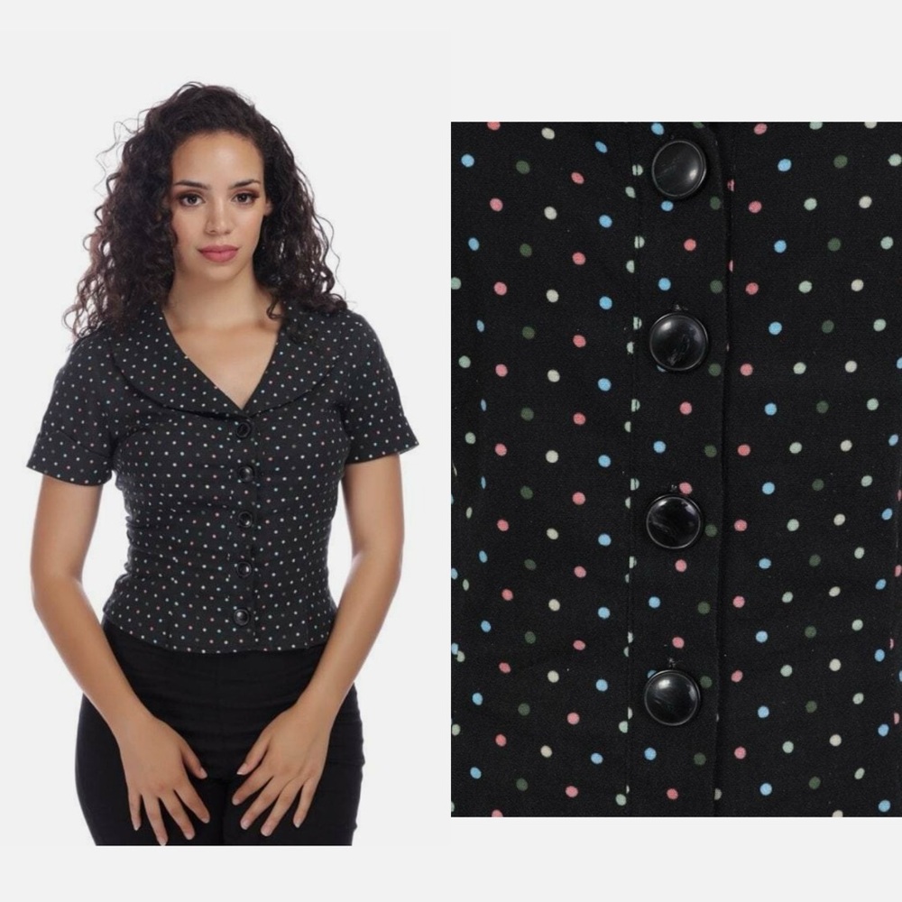 Collectif polka dot top